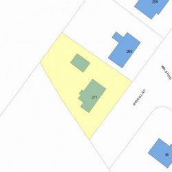 271 Wiswall Rd, Newton, MA 02459 plot plan