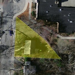 290 Cypress St, Newton, MA 02459 aerial view