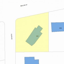 624 Beacon St, Newton, MA 02459 plot plan