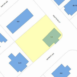 1 Ashmont Ave, Newton, MA 02458 plot plan