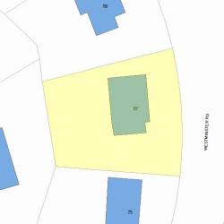 67 Westminster Rd, Newton, MA 02459 plot plan