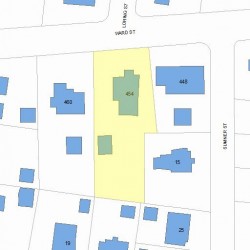 454 Ward St, Newton, MA 02459 plot plan