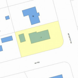 7 Hay Rd, Newton, MA 02459 plot plan