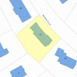 145 Baldpate Hill Rd, Newton, MA 02459 plot plan