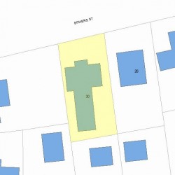 30 Bowers St, Newton, MA 02460 plot plan