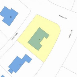 6 Caldon Path, Newton, MA 02459 plot plan