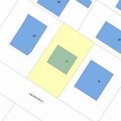 25 Arlington St, Newton, MA 02458 plot plan
