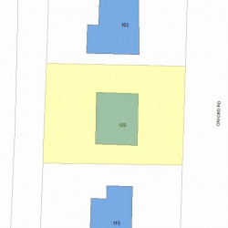 109 Oxford Rd, Newton, MA 02459 plot plan