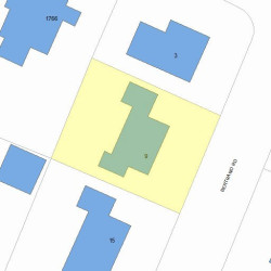 9 Bertrand Rd, Newton, MA 02466 plot plan