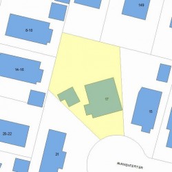 17 Parmenter Ter, Newton, MA 02465 plot plan