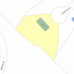 20 Stonewood Dr, Newton, MA 02459 plot plan