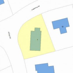 4 Gould Rd, Newton, MA 02468 plot plan