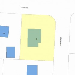 5 Fairfield St, Newton, MA 02460 plot plan