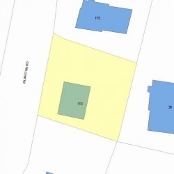 169 Islington Rd, Newton, MA 02466 plot plan