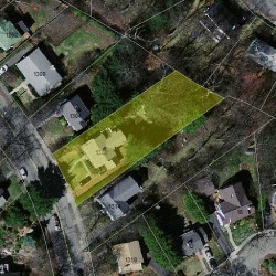 1308 Walnut St, Newton, MA 02461 aerial view
