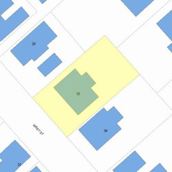 30 West St, Newton, MA 02458 plot plan