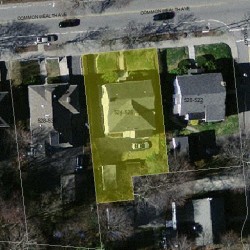 526 Commonwealth Ave, Newton, MA 02459 aerial view