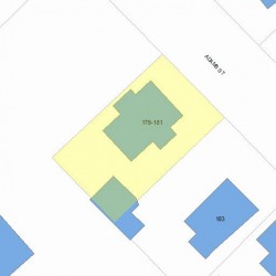 179 Adams St, Newton, MA 02460 plot plan