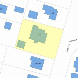 137 Lowell Ave, Newton, MA 02460 plot plan