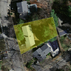 24 Dorr Rd, Newton, MA 02458 aerial view