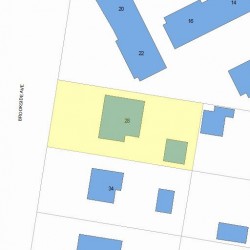 28 Brookside Ave, Newton, MA 02460 plot plan