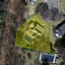 31 Ithaca Cir, Newton, MA 02462 aerial view