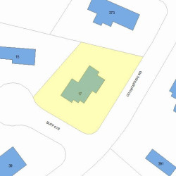 17 Countryside Rd, Newton, MA 02459 plot plan