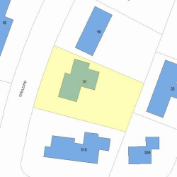 56 Gould Rd, Newton, MA 02468 plot plan