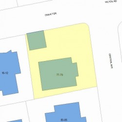 79 Central Ave, Newton, MA 02460 plot plan