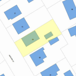 69 Harding St, Newton, MA 02465 plot plan