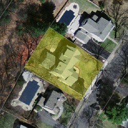 34 Clearwater Rd, Newton, MA 02462 aerial view