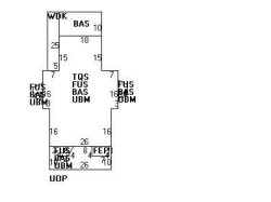 43 Floral St, Newton, MA 02461 floor plan