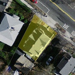 274 Tremont St, Newton, MA 02458 aerial view