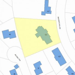 123 Baldpate Hill Rd, Newton, MA 02459 plot plan