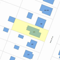 203 Winslow Rd, Newton, MA 02468 plot plan