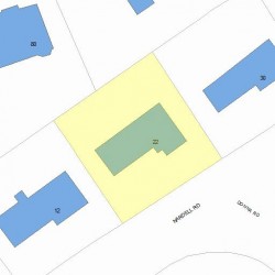 22 Nardell Rd, Newton, MA 02459 plot plan