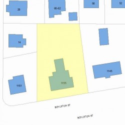 1155 Boylston St, Newton, MA 02464 plot plan