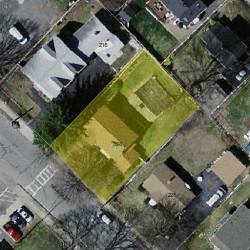 220 Nevada St, Newton, MA 02460 aerial view