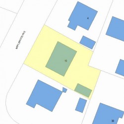 10 Maplewood Ave, Newton, MA 02459 plot plan