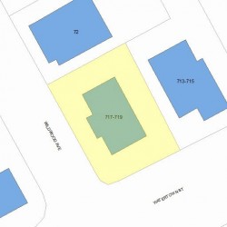 717 Watertown St, Newton, MA 02460 plot plan