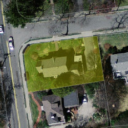 7 Stanley Rd, Newton, MA 02468 aerial view