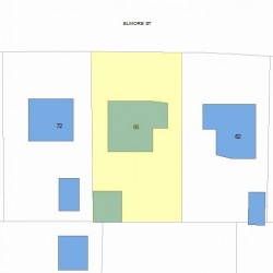 66 Elmore St, Newton, MA 02459 plot plan