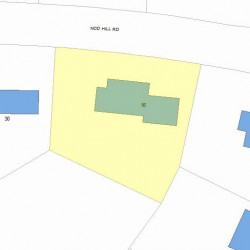 16 Nod Hill Rd, Newton, MA 02461 plot plan