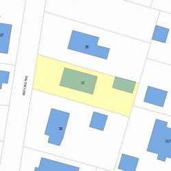 30 Brooks Ave, Newton, MA 02460 plot plan