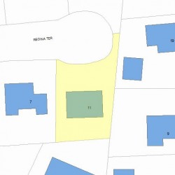 11 Regina Ter, Newton, MA 02466 plot plan