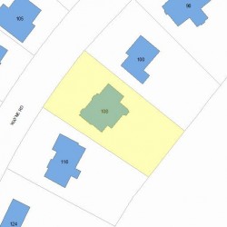 108 Wayne Rd, Newton, MA 02459 plot plan