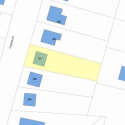 286 Cherry St, Newton, MA 02465 plot plan