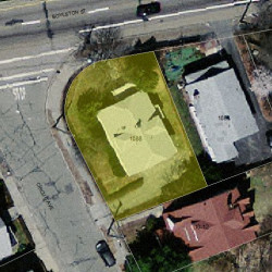 1088 Boylston St, Newton, MA 02461 aerial view
