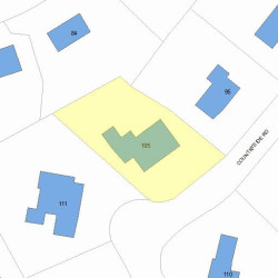 105 Countryside Rd, Newton, MA 02459 plot plan