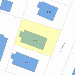 31 Falmouth Rd, Newton, MA 02465 plot plan